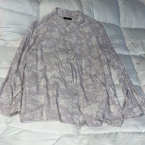 Women’s long sleeve lavender dress shirt